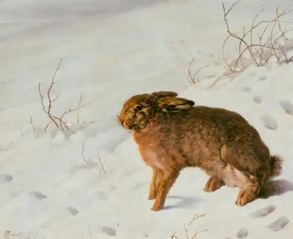 Rayski, Ferdinand von: Hare in the Snow