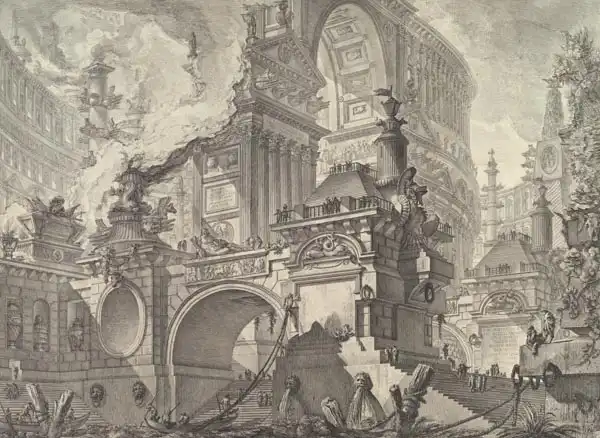 Piranesi, Giovanni Battista: Ancient Roman Harbor 