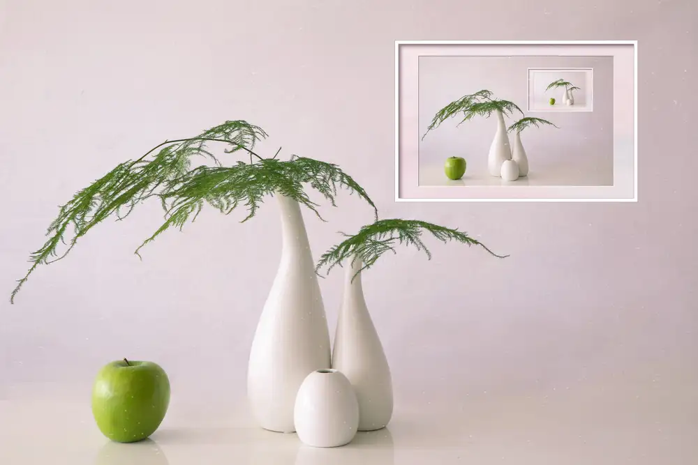 Xu, Wendy: Asparagus fern & apple