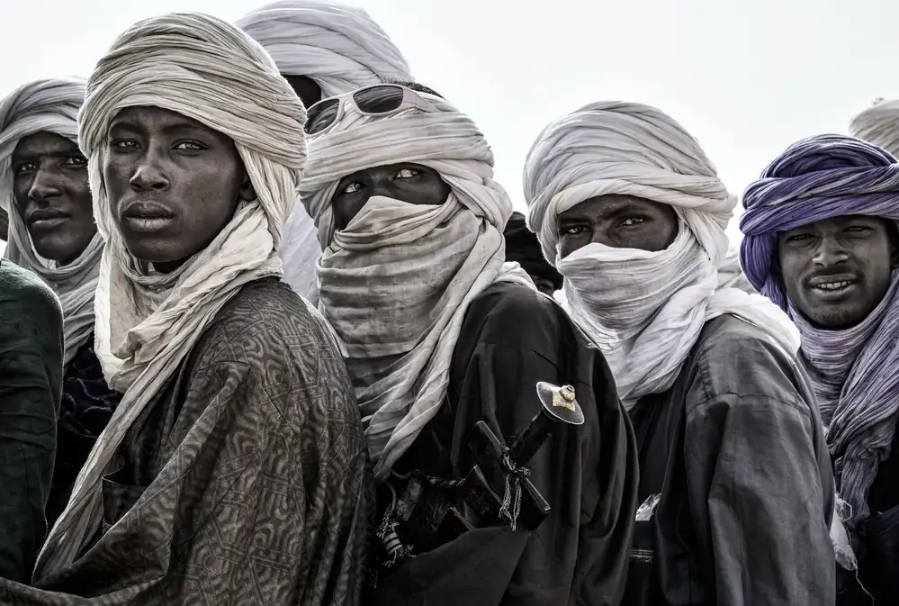 Garmendia, Inazio Joxe: On a pickup truck leaving the gerewol festival - Niger