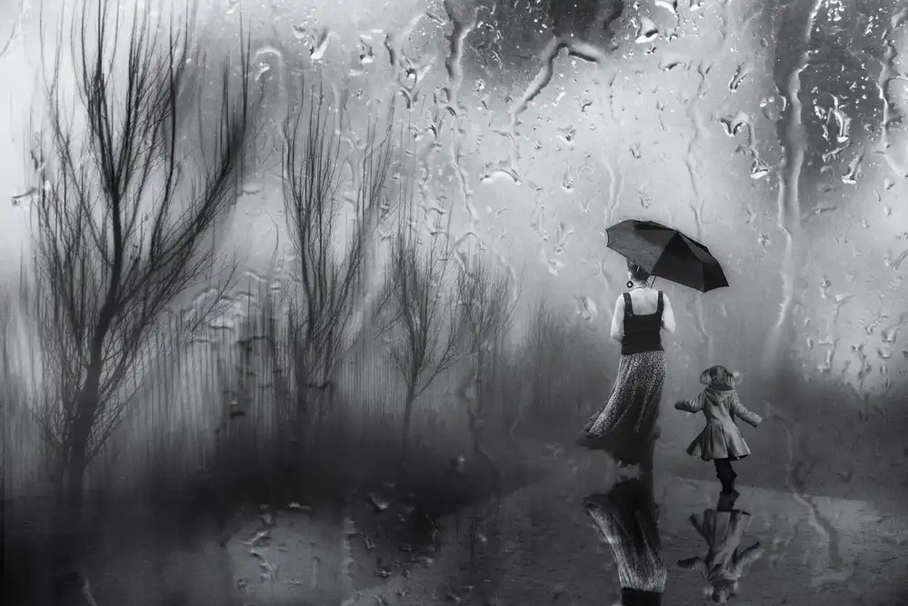 Gerber, Charlaine: '...ein Spaziergang im Regen..'