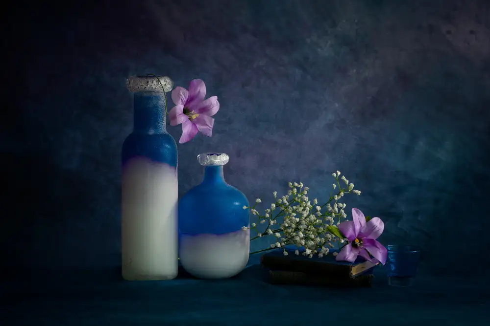 Xu, Wendy: Purple, blue & white