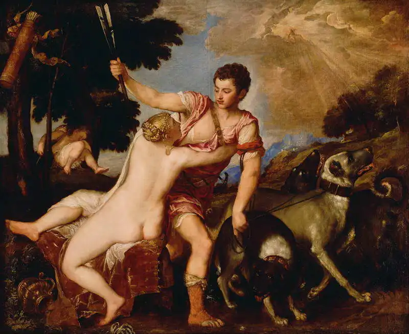 Tizian: Venus and Adonis