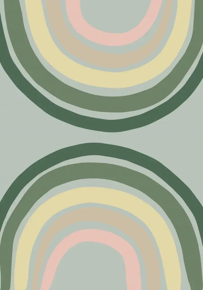 Studio, Pictufy: Double arc-en-ciel vert