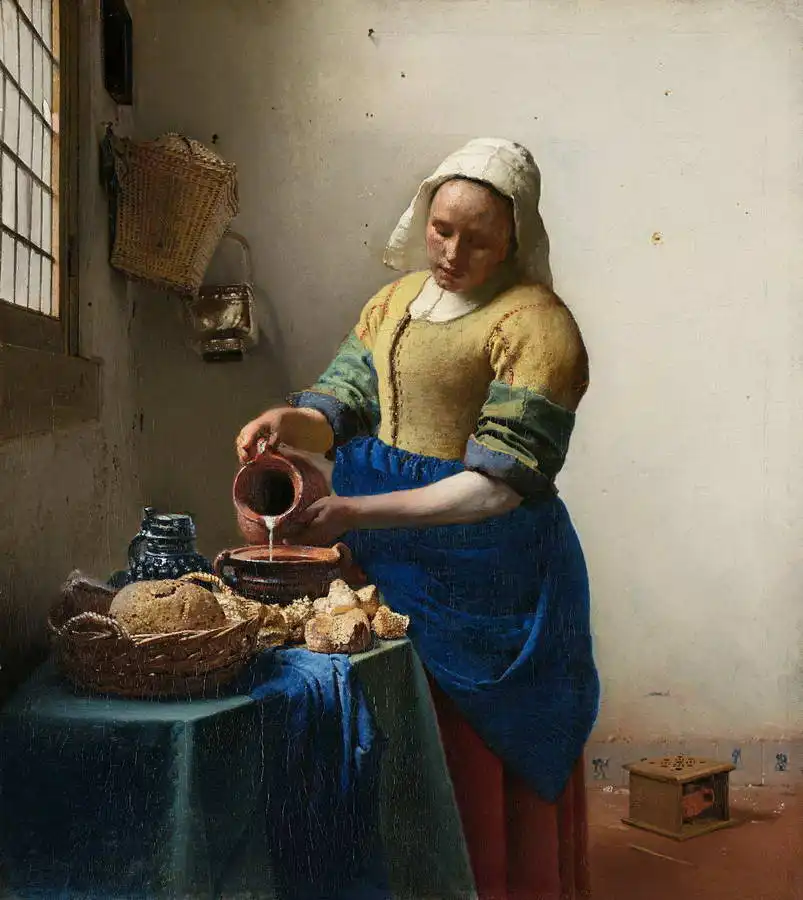 Vermeer, Jan: Dairy woman