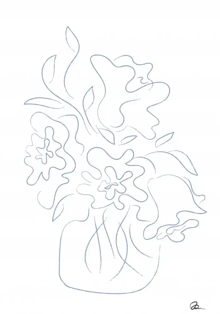 Studio, Pictufy: Flower Bouquet Sketch