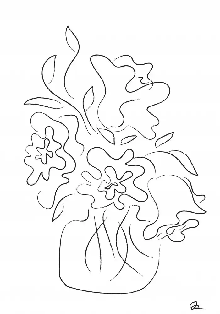 Studio, Pictufy: Flower Bouquet White
