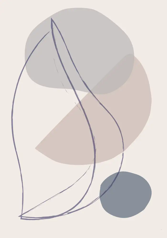Studio, Pictufy: Nouvelles formes bleu n°1