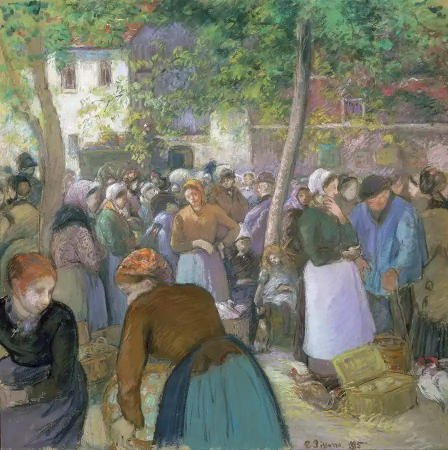 Pissarro, Camille: Poultry market in Gisors