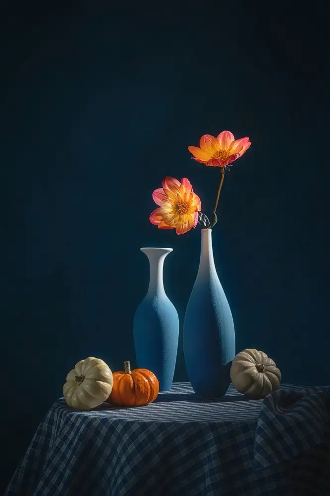 Jacobs, Lydia: Dahlie und Kürbis