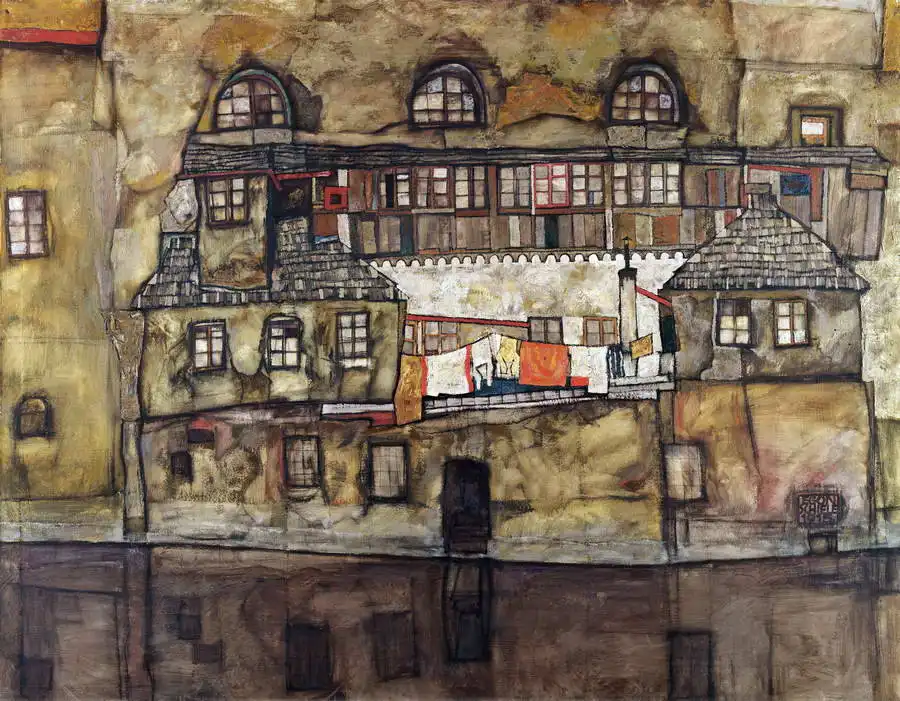 Schiele, Egon: House by the River