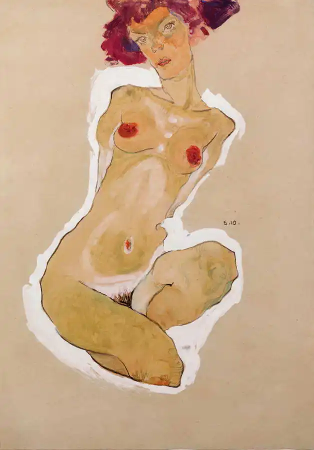 Schiele, Egon: Female nude