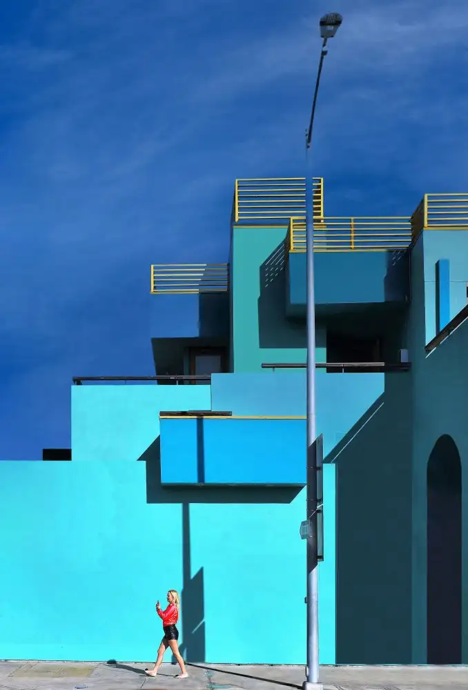 Orbach, Arnon: Blue on blue - Downtown Los Angeles