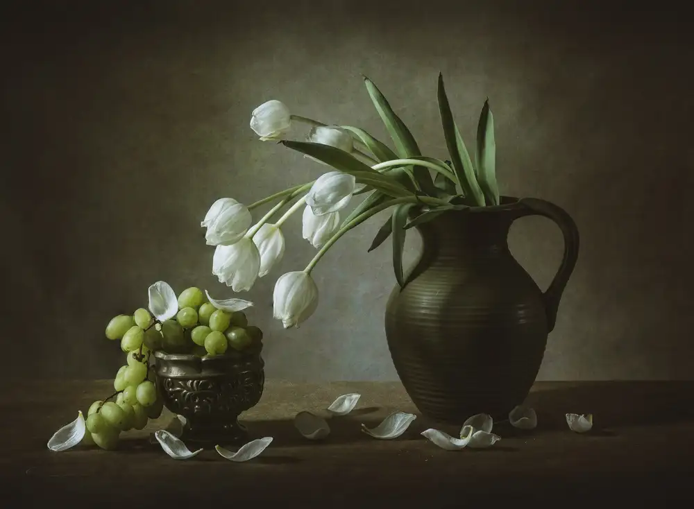 May, G.: Weiße Tulpen