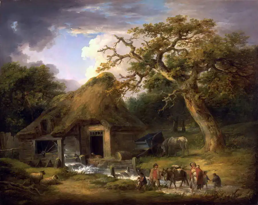 Morland, George: Vecchio mulino ad acqua