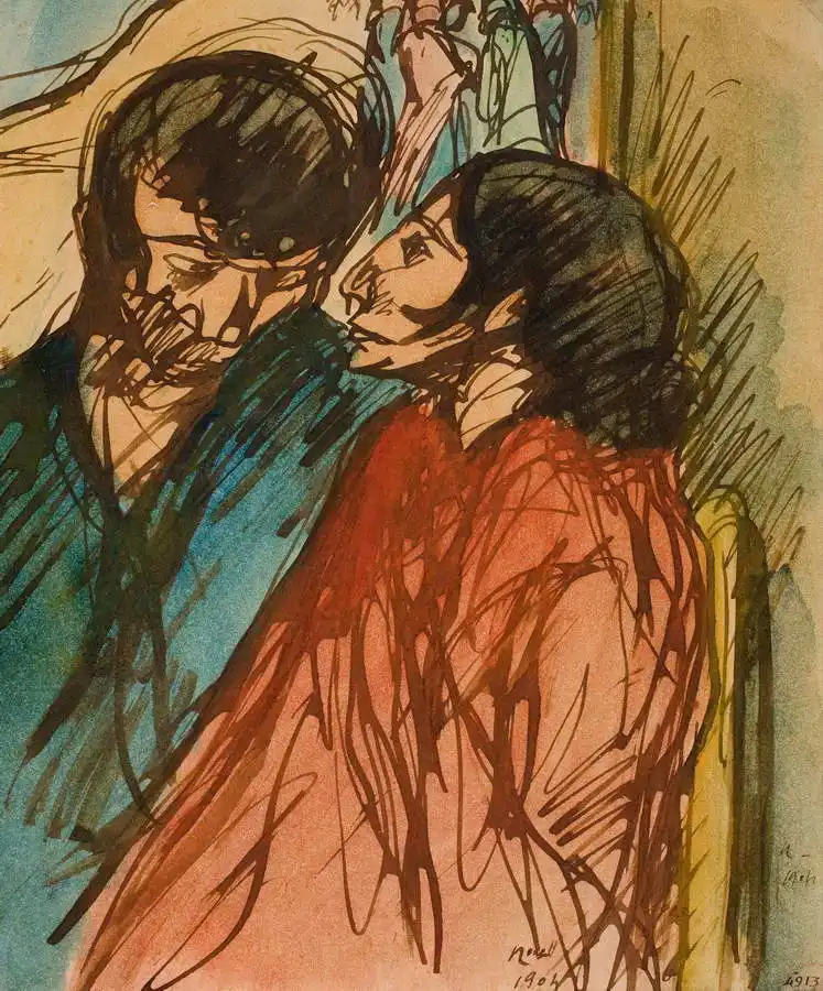 Nonell, Isidre: Gypsy couple