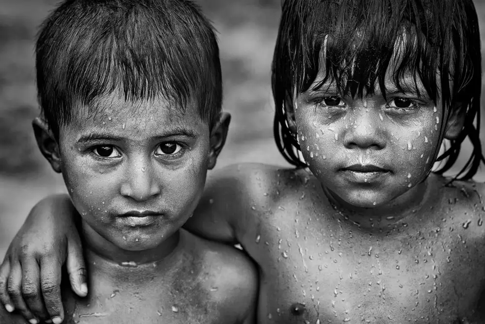 Garmendia, Inazio Joxe: Dvě děti rohingských uprchlíků.
