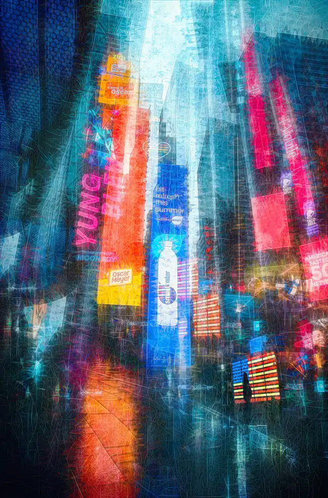 Catherine, W.: Time Square Impression in Rain