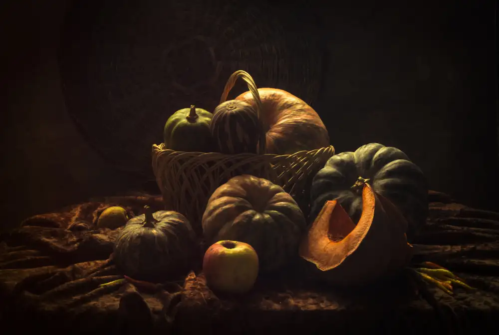 UstinaGreen: Still life with Many Pumpkins