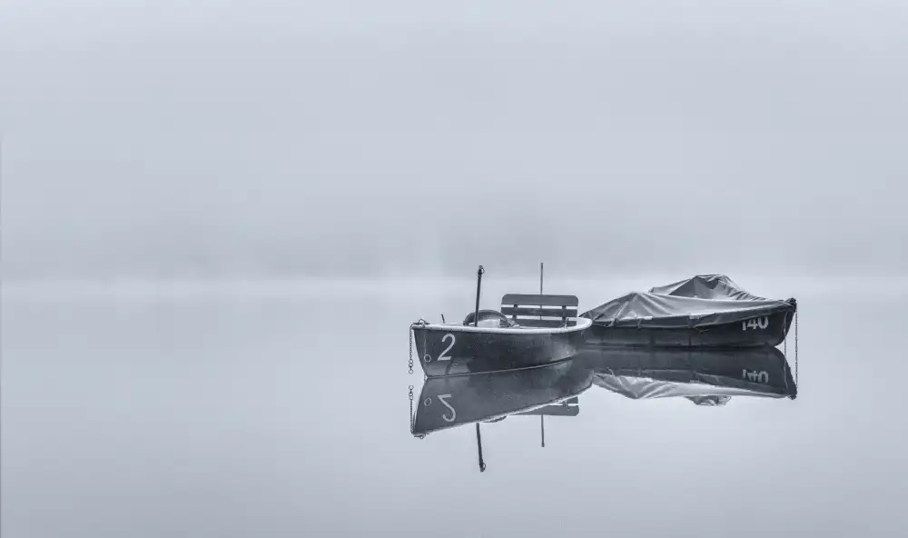 Hermann, Uschi: Boote im Winter