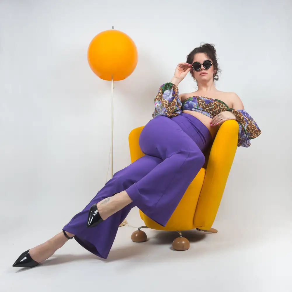 Franke, Ruth: giallo e viola