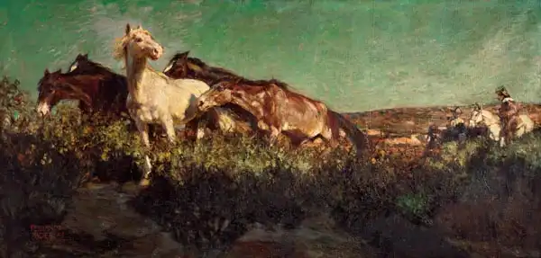 Fader, Fernando: Herd of horses