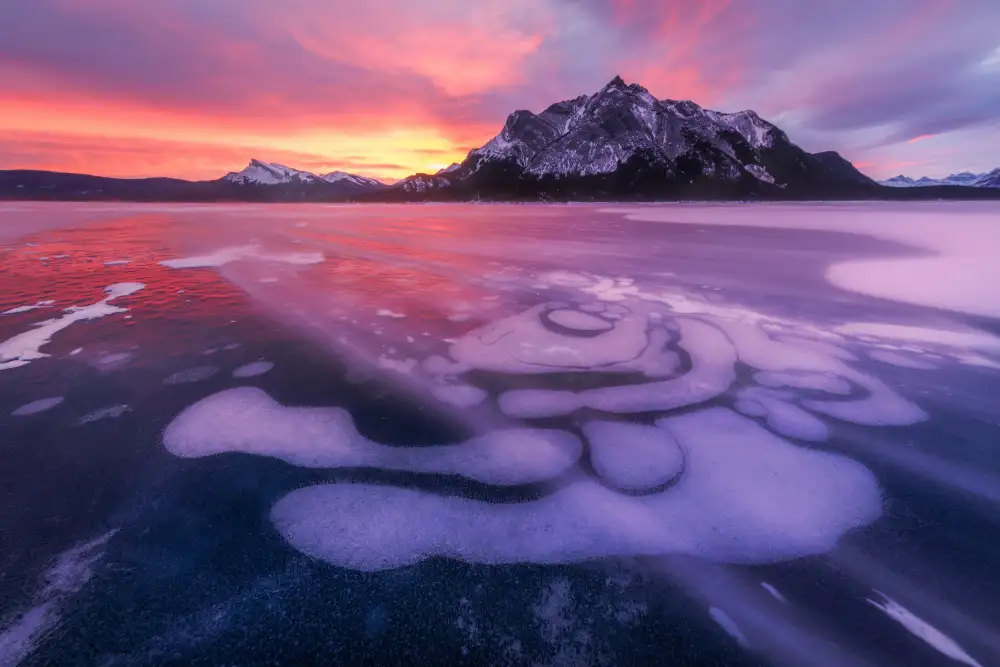 W, Joanna: Sunrise at Abraham Lake