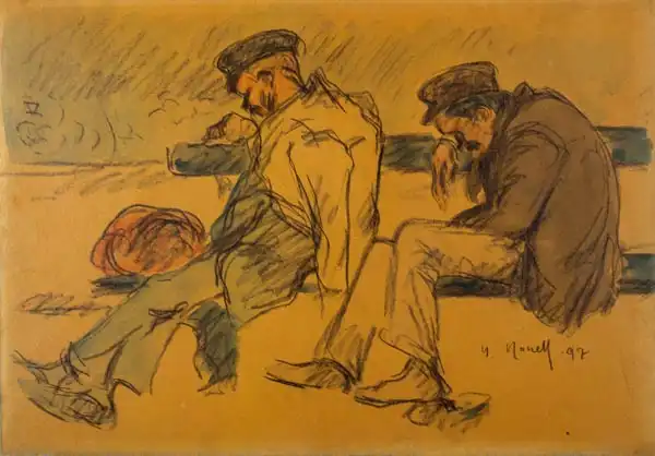Nonell, Isidre: Two Poor Men Sleeping