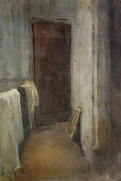 Nonell, Isidre: Door of the studio