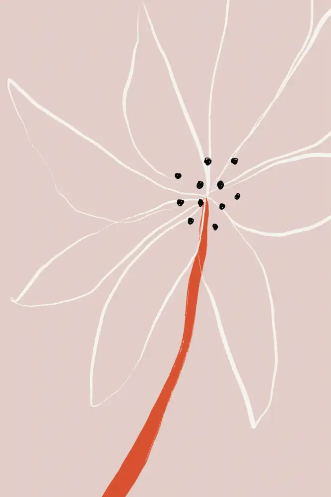 uplusmestudio: Abstrakte Blume Nr. 1