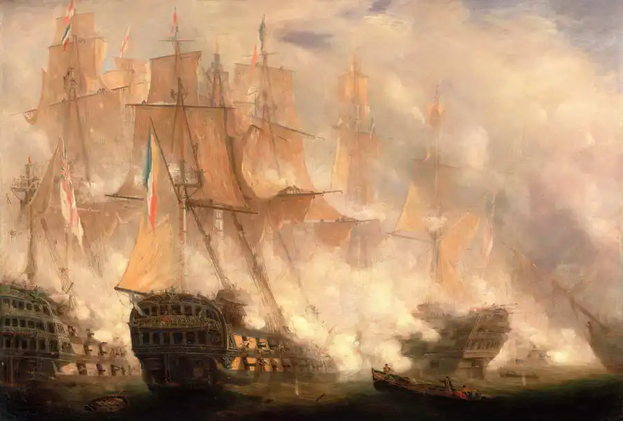 Schetky, John Christian: Battaglia di Trafalgar