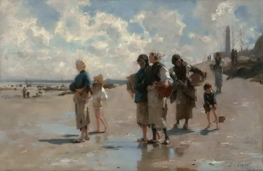 Sargent, John Singer: Collection of oysters in Cancale