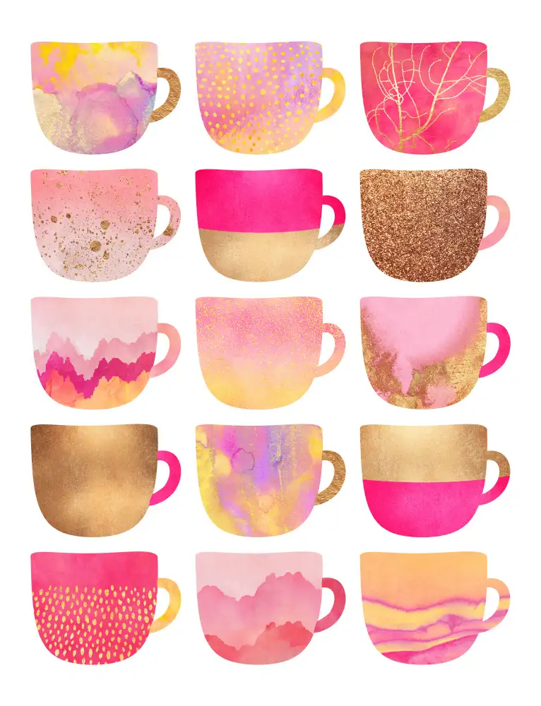 Fredriksson, Elisabeth: Pretty Pink Coffee Cups