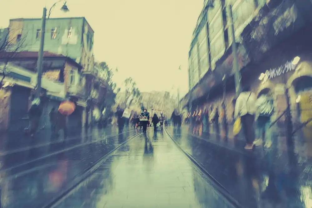 Levy, Sharon: Surreal Jerusalem street