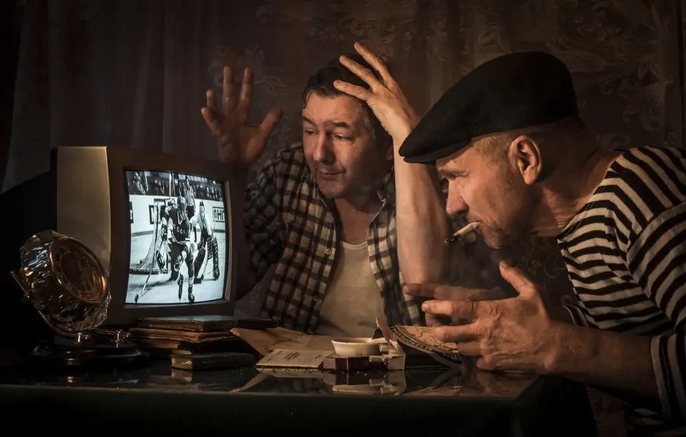 Cherkasov, Viktor: Hockey game
