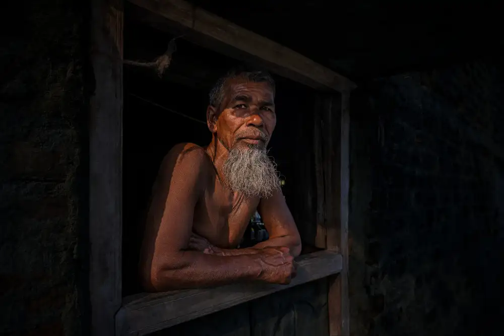 Biswas, Kuntal: Old man