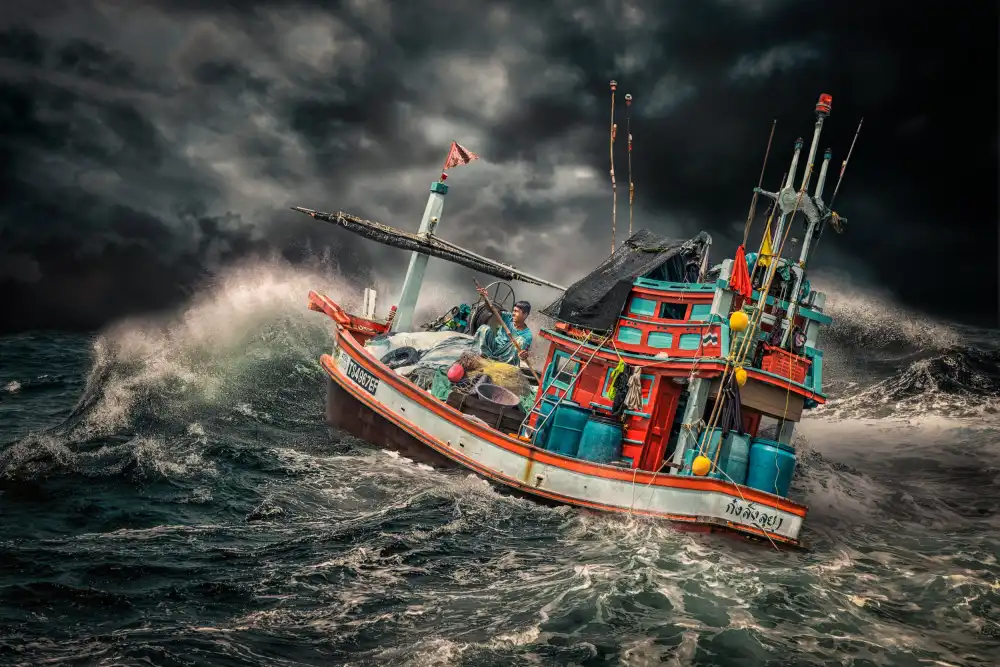 Egger, Marcel: Thailändisches Fischerboot