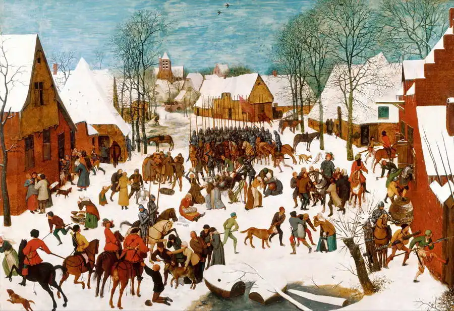 Brueghel, Pieter, the elder: Massacre of the I...