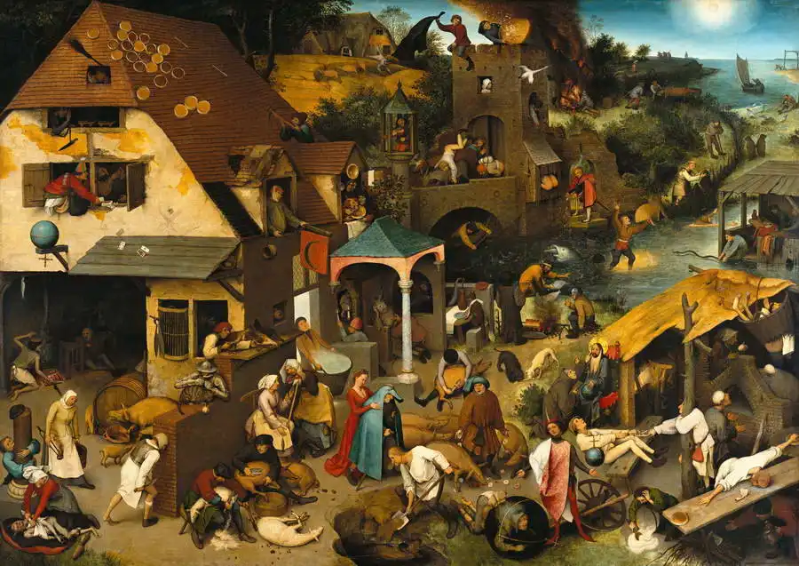 Brueghel, Pieter, the elder: Dutch proverb