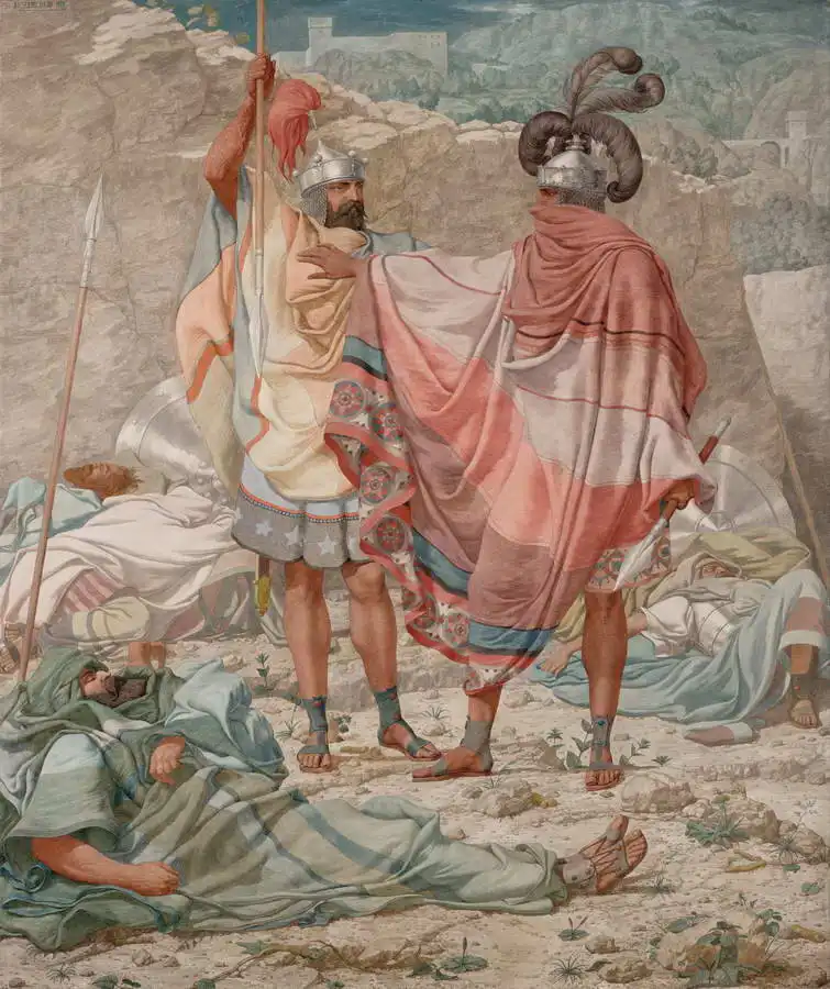 Dadd, Richard: King David saves lives sleeping Saul