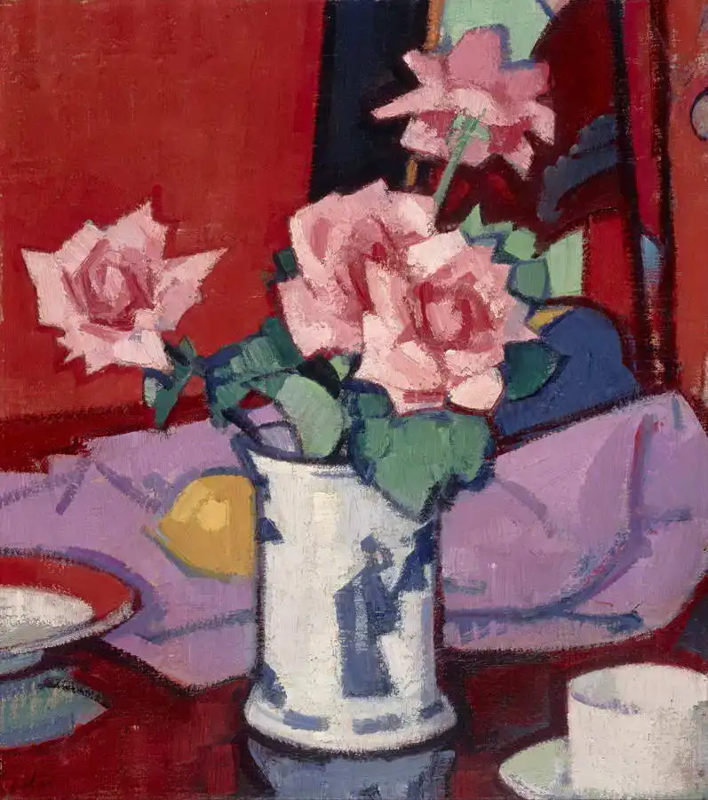 Peploe, Samuel John: Roses in Chinese vase