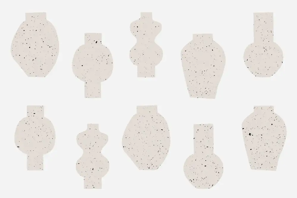 uplusmestudio: Abstract Vases Beige