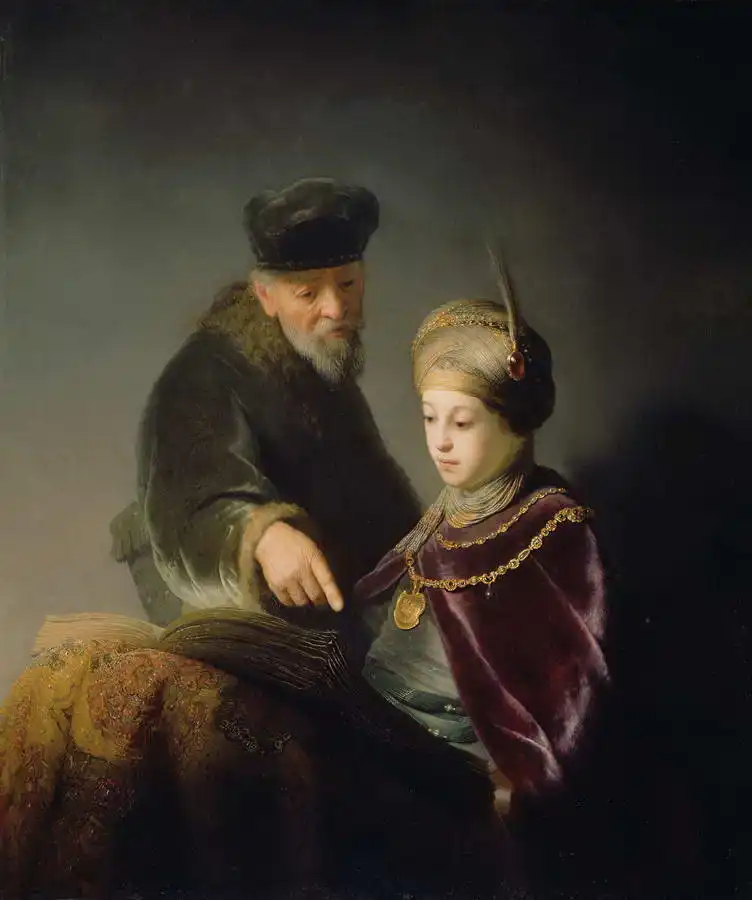 Rembrandt, van Rijn: Teacher and pupil