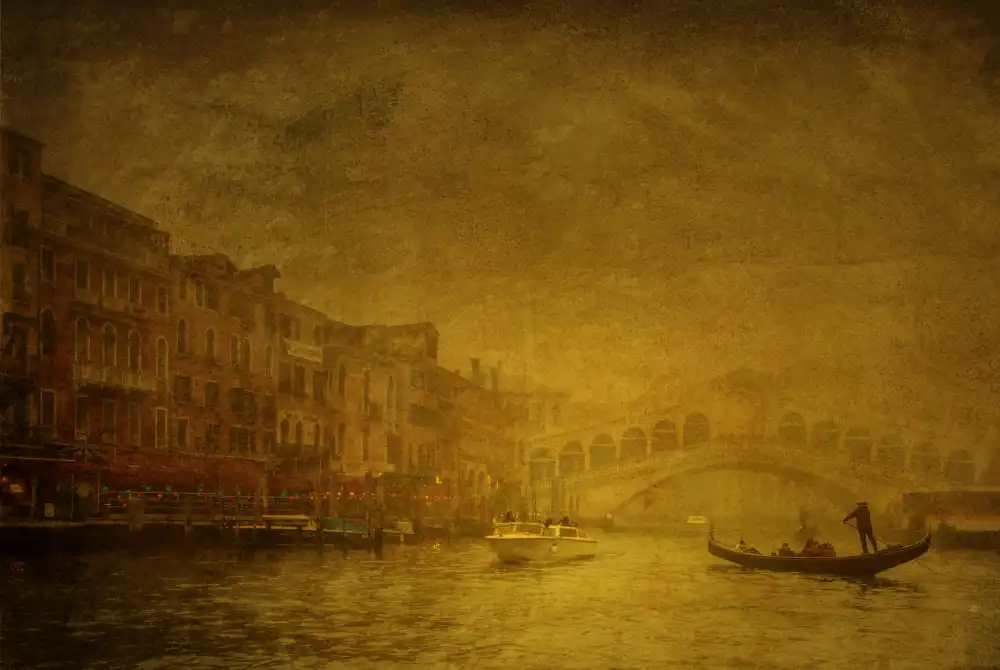 Dupont, Isabelle: Rialto bridge in the mist