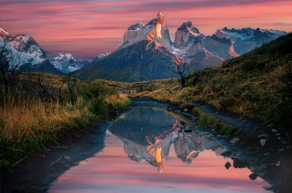Jin, Jie: Lever du soleil à Cuernos Del Paine