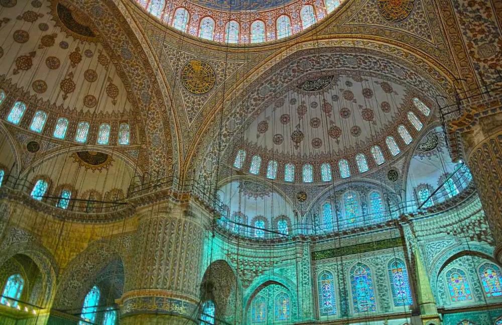 TANEDA, TOSHIO: inside the mosque