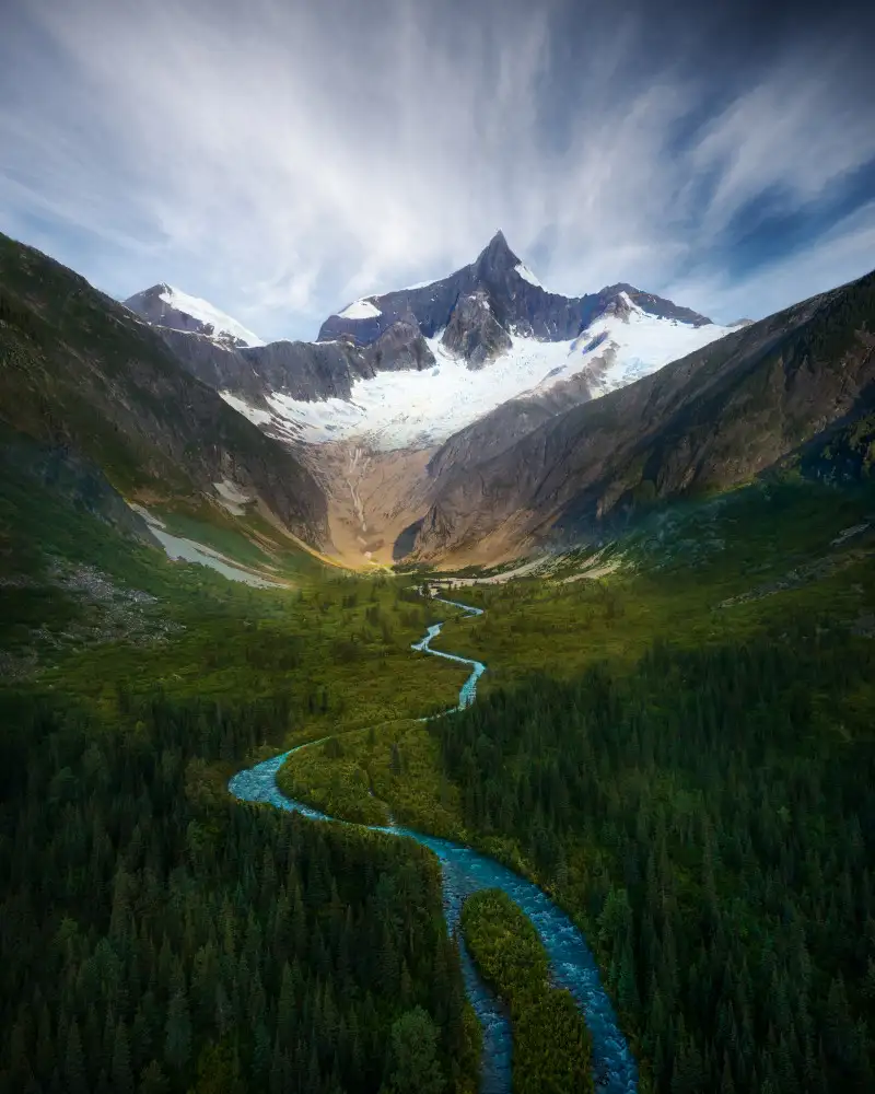 Xu, Leah: River towards glacier