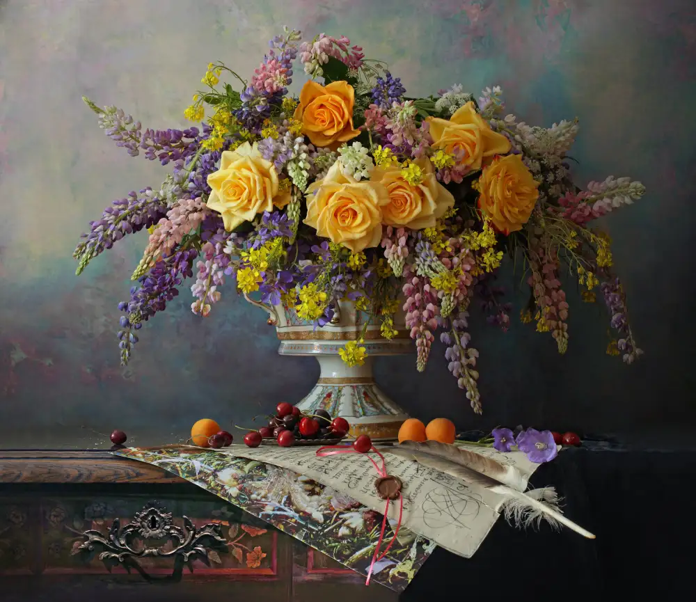 Morozov, Andrey: Stillleben mit Blumen
