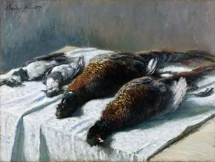 Monet, Claude: Still life with pheasants and plovers