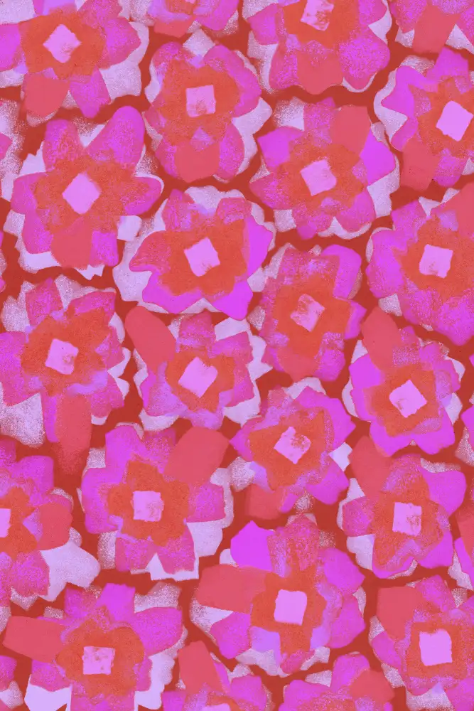 Treechild: Joli motif de fleurs roses